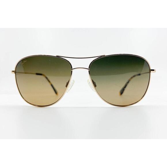 Maui Jim Cliff House MJ247-16 Gold Bronze Polarized Sunglasses 59-15-120 8434